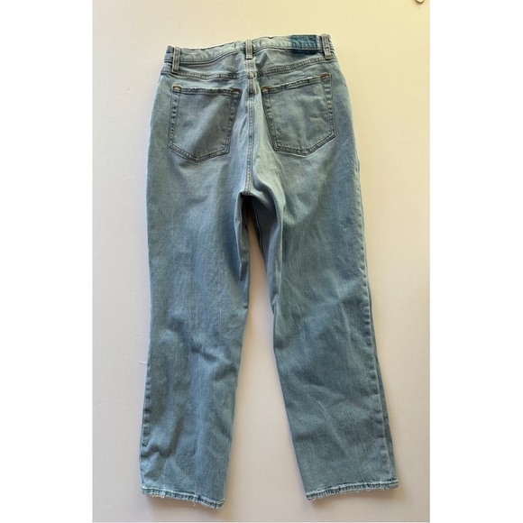 Abercrombie & Fitch Curve Love The Ankle Straight Ultra High Rise Jeans 31 12L - Picture 2 of 13